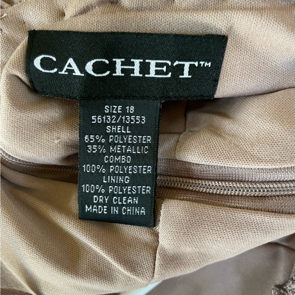 Cachet two-piece women’s gown, lace jacket women’s size 14. Gently used. - Picture 11 of 11